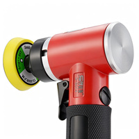 Mini ponceuse-polisseuse pneumatique à long déport de 2 pouces, meuleuse orbitale aléatoire à air, outil de polissage de peinture automobile DIY à vitesse variable avec fixation auto-agrippante