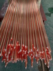 מוט הארקה עגול מפלדה מצופה נחושת 14.2 מ\\\"מ, 14.2x2440, חומר הארקה להגנה מפני ברקים - Product Image 4