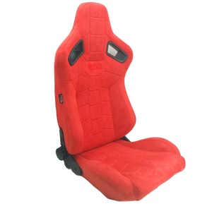 도매 공장 가격 레이싱 시트 레드 스웨이드 맞춤형 로고 이중 레일 포함 유니버셜용 - Product Image 2