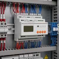 Compteur d'énergie CC sur rail DIN Acrel DJSF1352-RN-6/S, entrée CC 0-1500V, Modbus-RTU, précision classe 0.5 pour tours de télécommunications/stockage de batteries