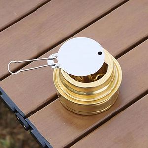 Réchaud à alcool portable en acier inoxydable avec mini-brûleur extérieur durable et support croisé pour le camping et la cuisine en plein air - Product Image 2