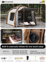 Tente gonflable automatique à ouverture rapide Explorer pour le camping en plein air, les séjours de nuit, les pique-niques pour enfants, portable et pliable
