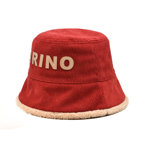 Wholesale Design Your Own Logo Adult Reversible <b>Bucket</b> Cap <b>Women</b> Corduroy <b>Bucket</b> <b>Hat</b> Custom - Product Image 5