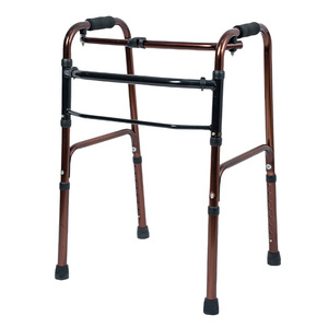 Folding Aluminum Alloy <b>Walker</b> Height Adjustable Anti Slip For Elderly And <b>Disabled</b> Patients Lightweight Durable Walking Aid - Product Image 2