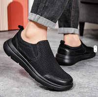 Nouvelles chaussures décontractées pour hommes grande taille, respirantes, à lacets, antistatiques, pour la marche en extérieur