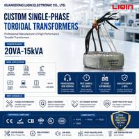 Alimentation électrique pour caméra de sécurité CCTV, transformateur toroïdal 20VA, double 12V 24V 220V 110V 50Hz, enroulement en cuivre, OEM personnalisé, CE RoHS, faible MOQ