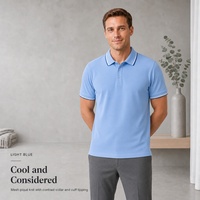 Polo en piqué personnalisé pour homme, manches courtes, col contrasté, pour le golf, l'été et le quotidien
