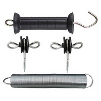 Poignée de porte électronique pour clôture de ranch, accessoire isolé à ressort avec système d'alarme anti-intrusion pour l'élevage de bétail, bovins et chevaux