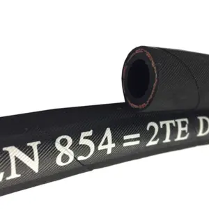 중국 제조 고압 다목적 섬유 꼰 유압 호스 EN 854 3TE