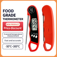 Thermomètre de cuisson numérique en plastique léger pour barbecue, grillades, friture, cuisson au four, huile, bonbons, steak, cuisine domestique