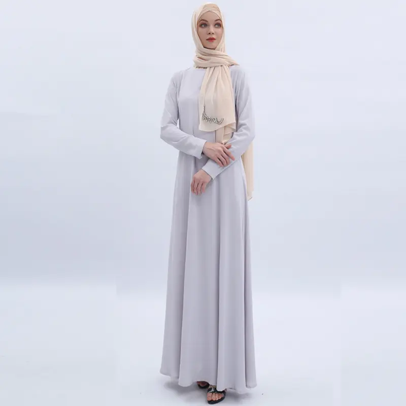 2022 봄 가을 맥시 블랙 플러스 사이즈 모슬린 웨딩 드레스 스트레이트 저녁 Abaya 여성 이슬람 숙녀 긴 드레스