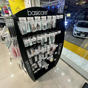 Customized Nail Clippers Double-Side Pegboard PVC Metal Easy Assemble Display Beauty & Personal Care Tools Display Stand