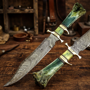 Cuchillo de Camping de Acero de Damasco Imperial Enterprises Premium, Hoja Recta con Punta de Clip, Duradero, 14 Pulgadas de Longitud Total, Grado Industrial - Product Image 3