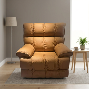 Modern Chair Microfiber Leather Foam Filling Manual Operation Living Room Furniture Contemporary Style - Product Image 4