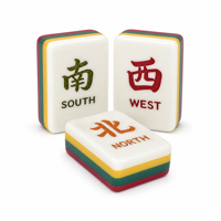 Tuiles de mahjong personnalisées de style chinois, thème de Noël, tuiles de mahjong pour les cadeaux de fête de Noël