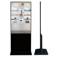 Kiosque numérique à écran tactile capacitif LCD de 55 pouces, système Android/PC, pour affichage publicitaire vidéo, ascenseur, métro