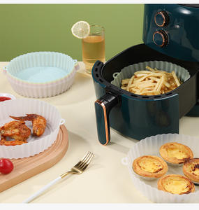 En gros : Accessoires de cuisine : Plateau de cuisson rond pour friteuse à air, Tapis pour panier à poulet frit, Pot en silicone pour friteuse - Product Image 6