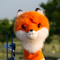 Vente en gros de housses de tête de club de golf personnalisées en forme d'animaux, housses de driver, housses de tête de golf OEM