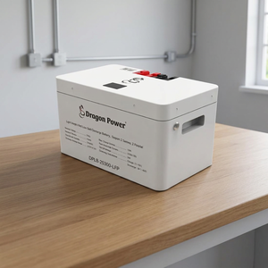 Batterie au lithium fer phosphate empilable de 7,68 kWh, BMS intégré, prend en charge 2 configurations en série et 2 en parallèle, pour camping-car, alimentation de secours UPS - Product Image 2