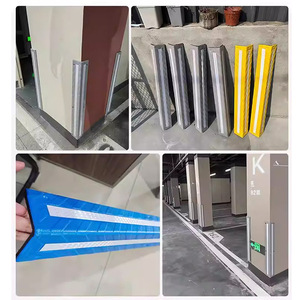 แผ่นยางกั้นจอดรถสีสันสดใส ป้องกันมุมห้องจอดรถ อุปกรณ์ป้องกันล้อลื่น ป้องกันการเลี้ยวในร่ม ตัวจำกัดพื้นที่จอดรถ - Product Image 4