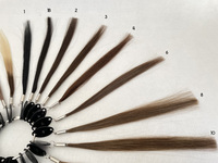 Vente en gros : Nuancier de 32 couleurs de cheveux naturels Remy, échantillon de couleur de cheveux humains