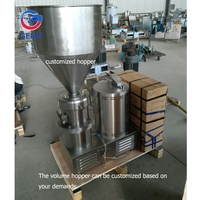 Machine commerciale de fabrication de pâte de chocolat, moulin colloïdal pour émulsion bitumineuse, petite machine de broyage de fèves de cacao pour le chocolat
