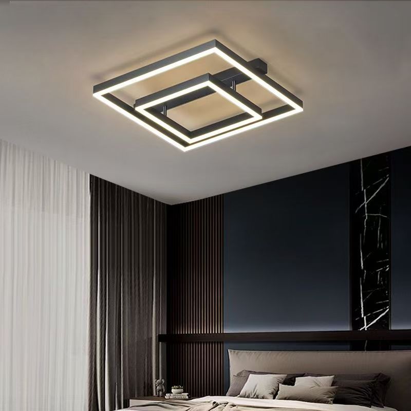 LED Iron & Acrylic Modern Ceiling Lamp with Remote Control IP33 Rated for Home & Hotel Use