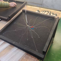 Panneau Acoustique 80% Absorbant le Son Effet Ciel Étoilé à Fibres Optiques Scintillantes avec Vortex et Étoiles Filantes, Changement de Couleur RGBW