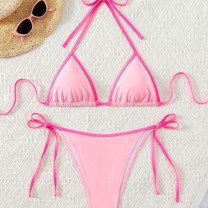 ชุดบิกินี่ไมโครธองลายสัตว์สำหรับผู้หญิง ฤดูร้อน 2025 แบบ 2 ชิ้น พร้อมบราดันทรง ลดราคา - Product Image 6