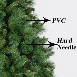 Gran oferta, árboles de Navidad verdes flocados, árbol de Navidad de aguja dura de Pvc verde de lujo de 7 pies, tamaño personalizado, árbol de Navidad de Color - Product Image 4