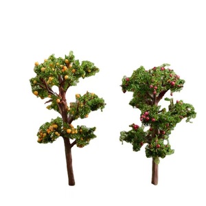 Árboles Modelo Tren Ferrocarril Decoración Paisaje A escala Edificio Hierba estática Tufts Paisaje en miniatura Flores silvestres Flor - Product Image 3