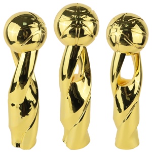 45 CM Resina Dourada de Alta Qualidade Polido Football Soccer Basketball Award Lembrança Troféus para Sports Championship Leagues Cups - Product Image 4