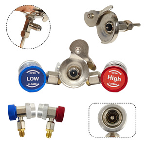 Electric AC Manifold Gauge Set | Brass Eco-Friendly Refrigerant Pressure Tester for HVAC & Commercial Air Conditioning Gas Hose - Product Image 6