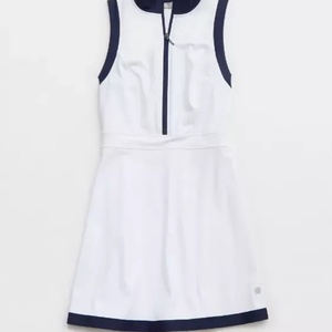 Vestido de tenis sin mangas con cremallera para mujer, para pickleball y fitness al aire libre, conjunto de playa personalizado que incluye pantalones cortos de tenis, nombre del equipo OEM en la parte delantera - Product Image 2