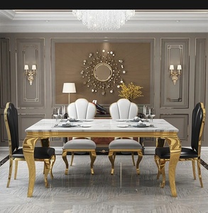 180cm /150 cm /120 cm table ronde marbre salon <span class=keywords><strong>noir</strong></span> <span class=keywords><strong>et</strong></span> <span class=keywords><strong>blanc</strong></span> table à dinging ensemble <span class=keywords><strong>6</strong></span> chaises - Product Image 5