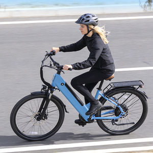 Vélo de loisirs électrique, 48V500W, sept vitesses, amortissement, frein à disque, feux avant et arrière, batterie au lithium - Product Image 1