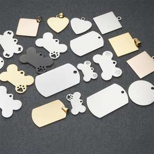 Etiquettes métalliques Revêtement en poudre Acier inoxydable Religieux Europe <span class=keywords><strong>Plaque</strong></span> personnalisée Plaqué Cadeau d'affaires Animal Plaqué or Pendentifs - Product Image 5