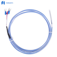 PT100 3x30mm Stainless Steel Temperature Sensor Probe K-type FEP PTFE PFA Thermocouple Waterproof RTD Sensing Wire OEM ODM IP68