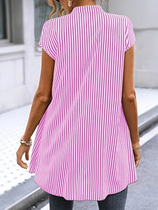 <span class=keywords><strong>Camisa</strong></span> de <span class=keywords><strong>Mujer</strong></span> de Manga Corta, Estilo Dos Piezas, Nueva Moda de Verano, Venta al Por Mayor de Boutique - Product Image 6