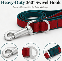 Ensemble collier et laisse pour chien en nylon avec boucle métallique à dégagement rapide, kit de promenade pour animaux de compagnie réglable avec logo personnalisé pour les aventures en plein air