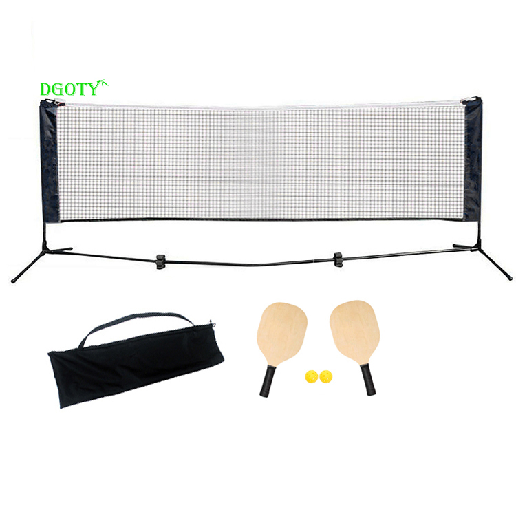 3M Portable Pickleball Net System with Rackets and Balls, Foldable, Easy Setup, Height Adjustable for Tennis and Badminton