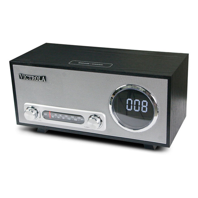 Retro Bluetooth Speaker with FM Home Radio and Alarm Clock