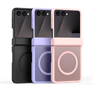 เคสโทรศัพท์แบบพับได้แบบมีบานพับสำหรับ ZFlip8 แบบแม่เหล็ก เรียบง่ายและโปร่งใส ให้ความรู้สึกบางเฉียบ - Product Image 6