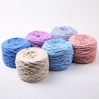 Fil Chenille Épais Volumineux 100 % Polyester 100 g/Pelote, Épaisseur 0,8 cm, pour Crochet et Tricot Manuel