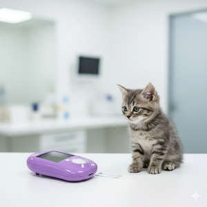 Glucómetro veterinario para uso doméstico para mascotas pequeñas con diabetes - Product Image 1