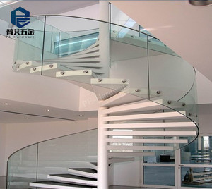 Escalera <span class=keywords><strong>de</strong></span> Caracol Moderna <span class=keywords><strong>para</strong></span> Exteriores <span class=keywords><strong>de</strong></span> <span class=keywords><strong>Hierro</strong></span> <span class=keywords><strong>y</strong></span> <span class=keywords><strong>Madera</strong></span>, Prefabricada, <span class=keywords><strong>de</strong></span> Acero Suave, Escalera Flotante con Barandilla <span class=keywords><strong>de</strong></span> Acero Inoxidable, Garantía <span class=keywords><strong>de</strong></span> por Vida - Product Image 4