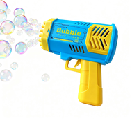 Pistolet à bulles électrique Gatling pour enfants en plein air et machine pour jouer