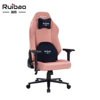 Chaise de jeu ergonomique robuste de 350 mm avec pivotement à 360 degrés, inclinaison réglable, hauteur réglable, design moderne, base en fer, accoudoirs 4D