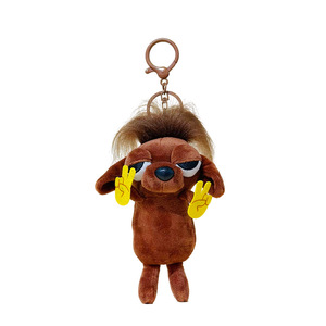 HECION Llavero de Peluche de Perro Chihuahua con Movimiento, Muñeco de Peluche Creativo, Colgante para Bolso, Adorno Colgante para Bebé, Accesorio - Product Image 5
