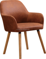 Chaise de salle à manger en tissu métallique/cuir et en mousse, ensemble de chaises de salle à manger avec pieds en bois et éponge, OEM d'usine